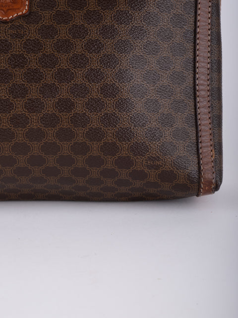 Celine Macadam Vintage Brown Clutch