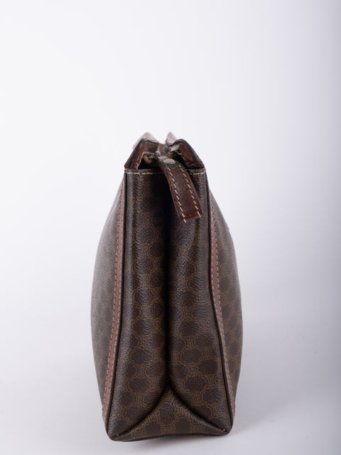 Celine Macadam Vintage Brown Clutch