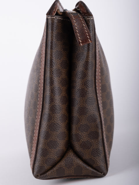 Celine Macadam Vintage Brown Clutch