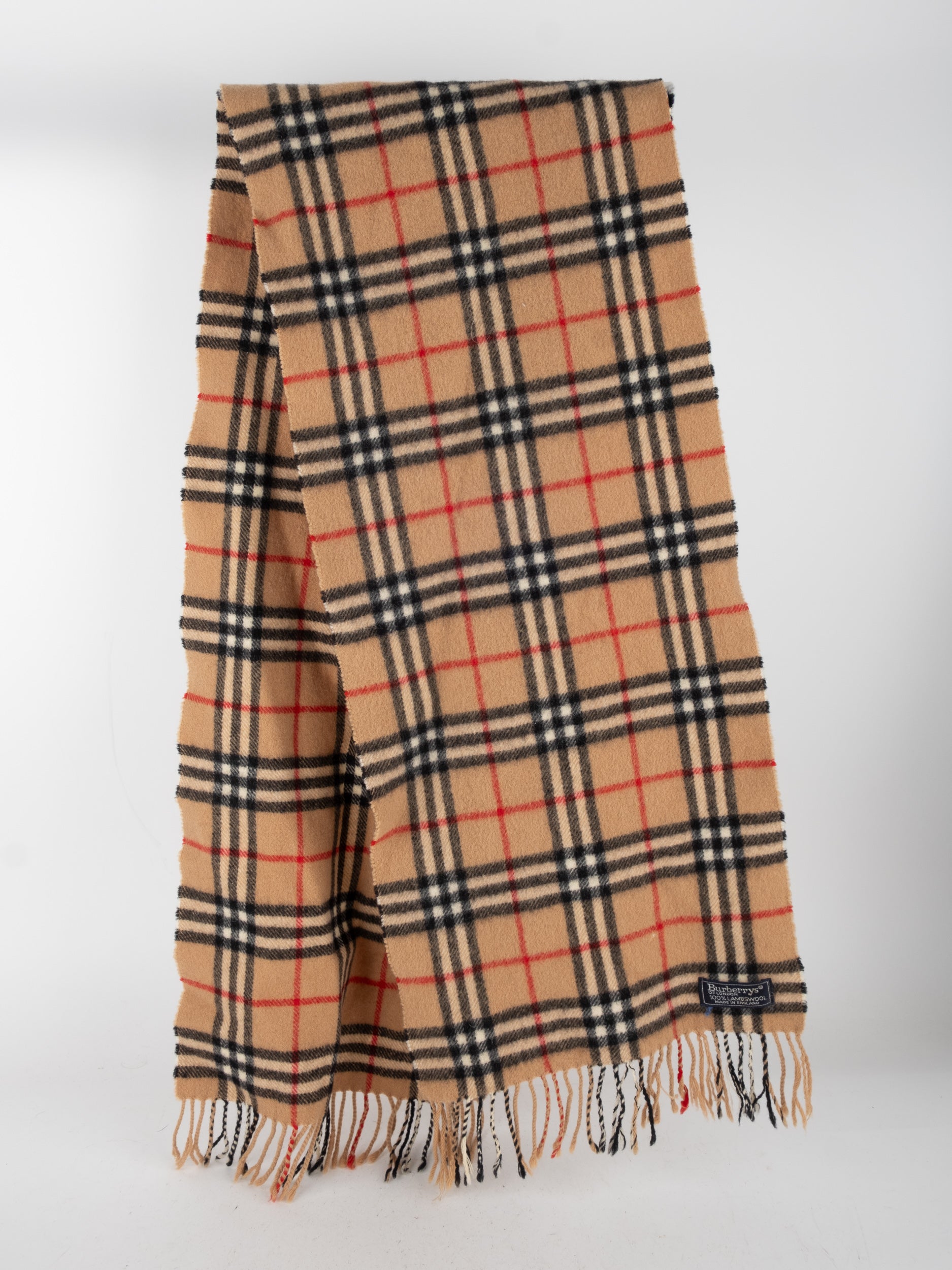 BURBERRY Nova Check Wool Scarf