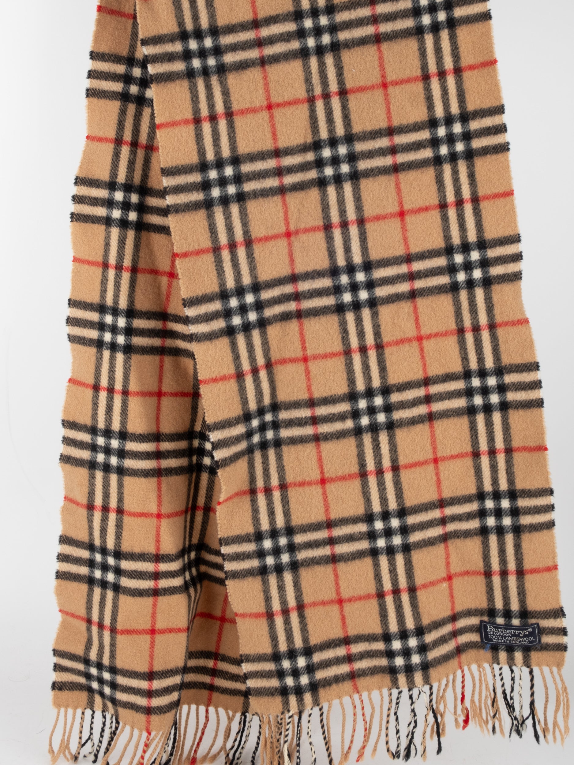BURBERRY Nova Check Wool Scarf