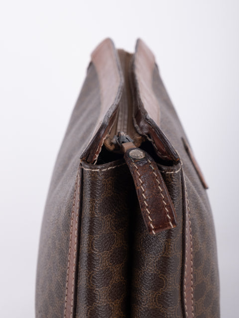 Celine Macadam Vintage Brown Clutch