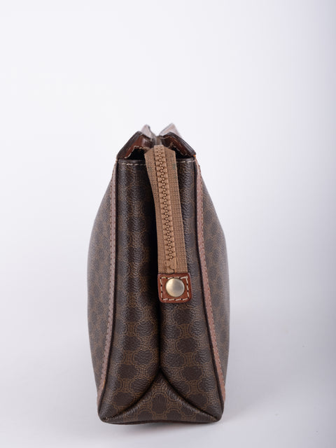 Celine Macadam Vintage Brown Clutch