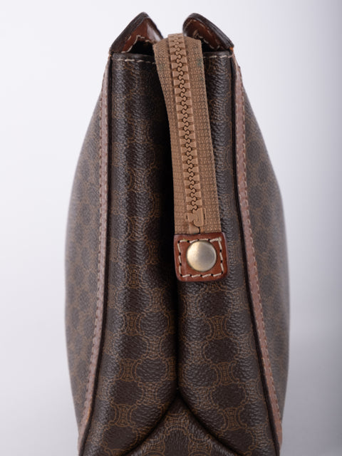 Celine Macadam Vintage Brown Clutch