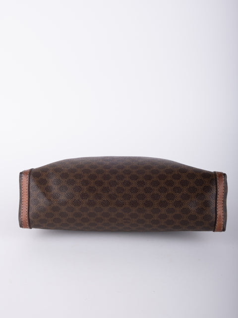 Celine Macadam Vintage Brown Clutch