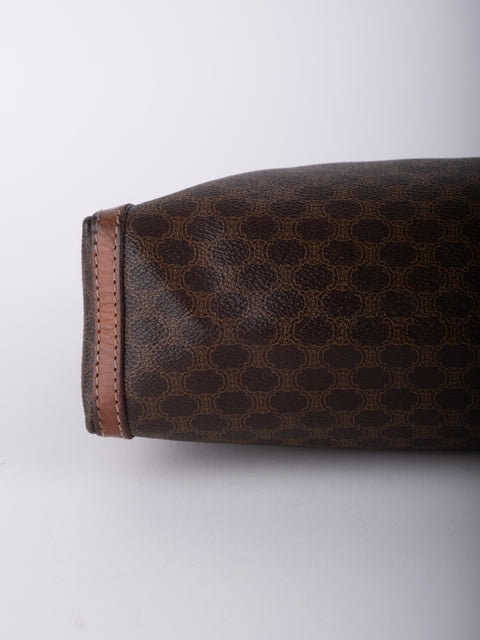 Celine Macadam Vintage Brown Clutch