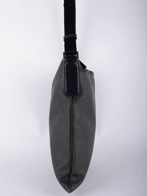 Bvlgari Vintage Black Leather Shoulder Bag