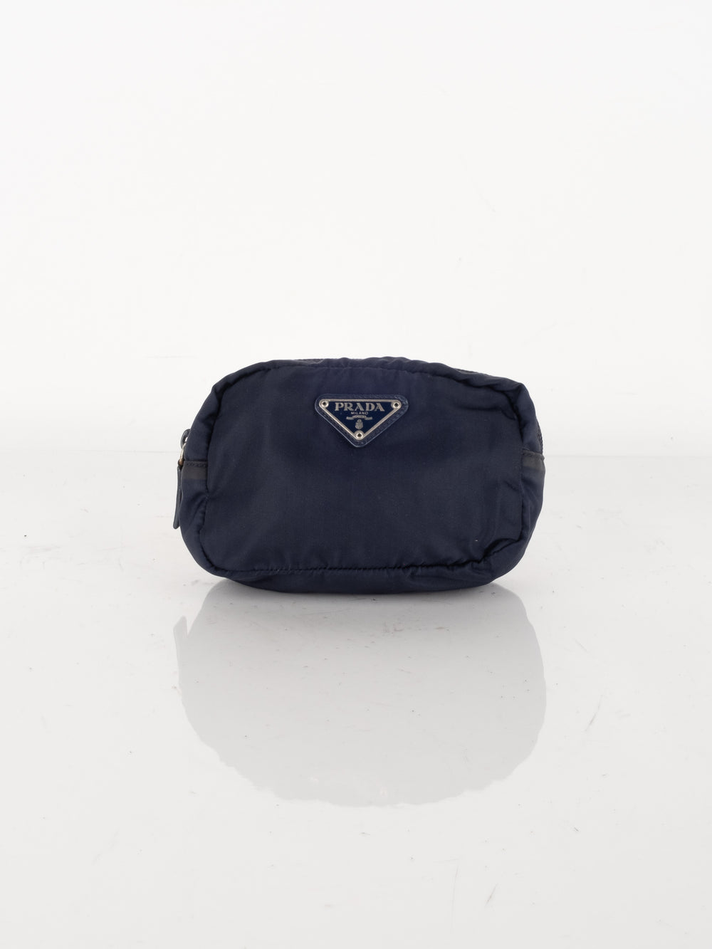Prada Nylon Mini Cosmetic Pouch Navy