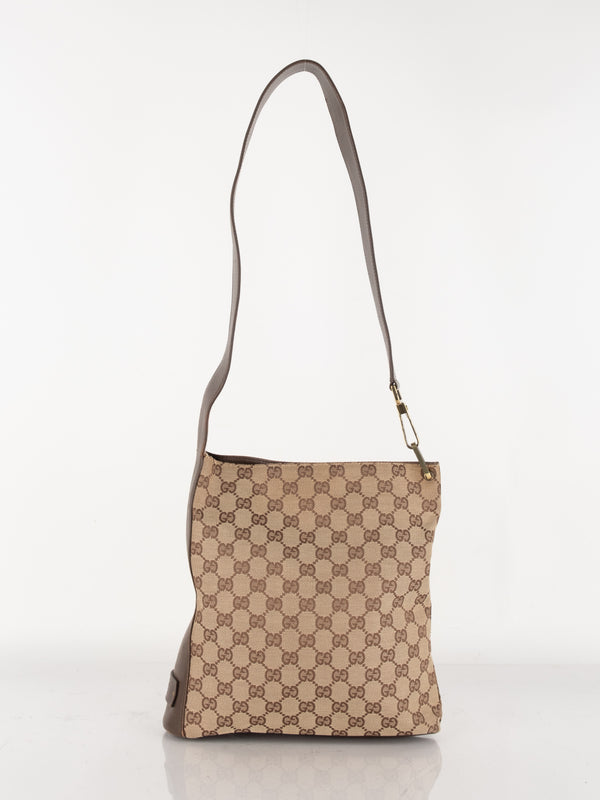 Gucci Beige Monogram Shoulder Bag