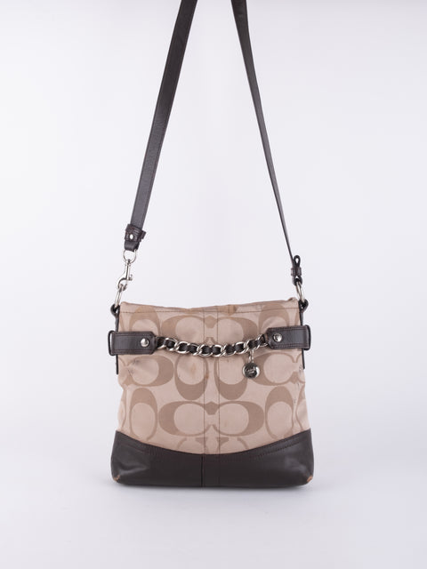 Coach Signature Jacquard Crossbody Bag