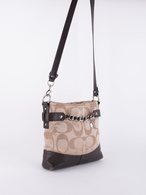 Coach Signature Jacquard Crossbody Bag