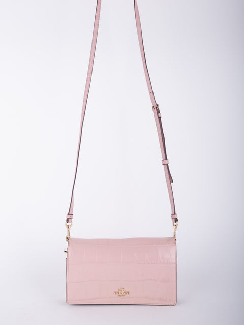 Coach Pink Leather Crossbody Bag