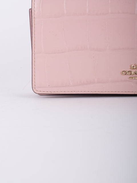 Coach Pink Leather Crossbody Bag