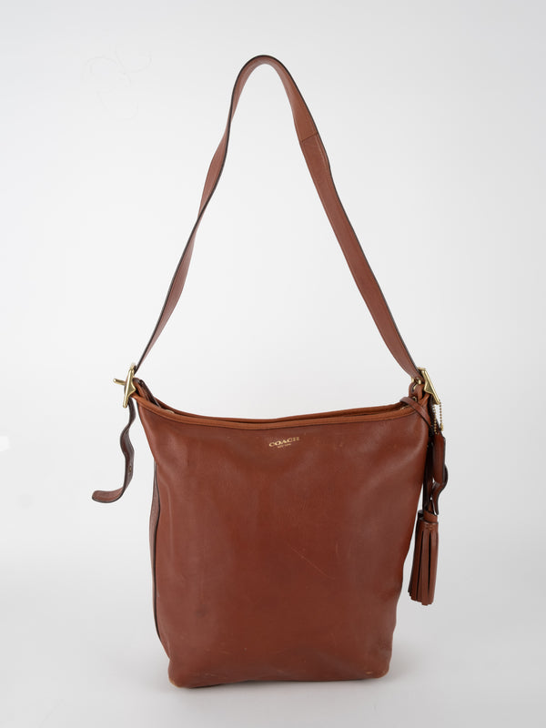 COACH Leather Shoulder Bag Brown