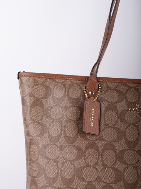 Coach Signature Canvas Tote Bag