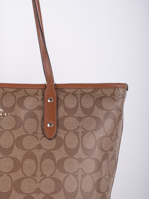 Coach Signature Canvas Tote Bag
