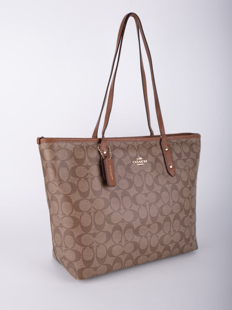 Coach Signature Canvas Tote Bag