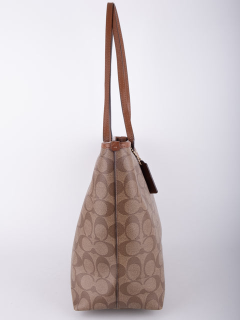 Coach Signature Canvas Tote Bag