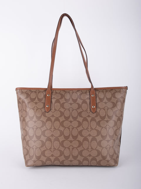 Coach Signature Canvas Tote Bag