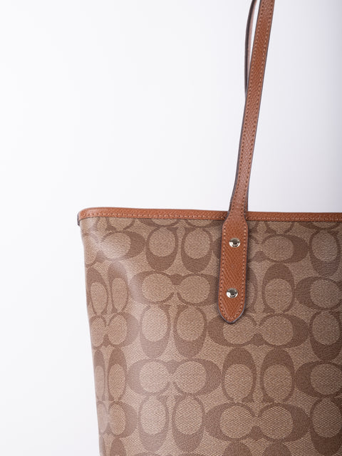 Coach Signature Canvas Tote Bag