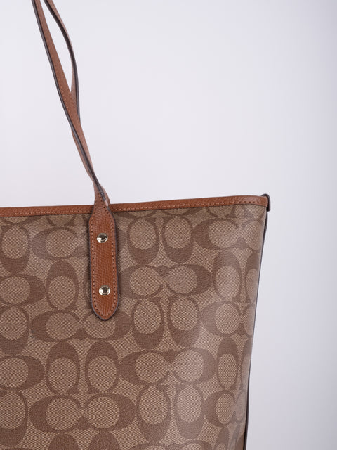 Coach Signature Canvas Tote Bag