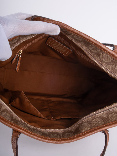 Coach Signature Canvas Tote Bag