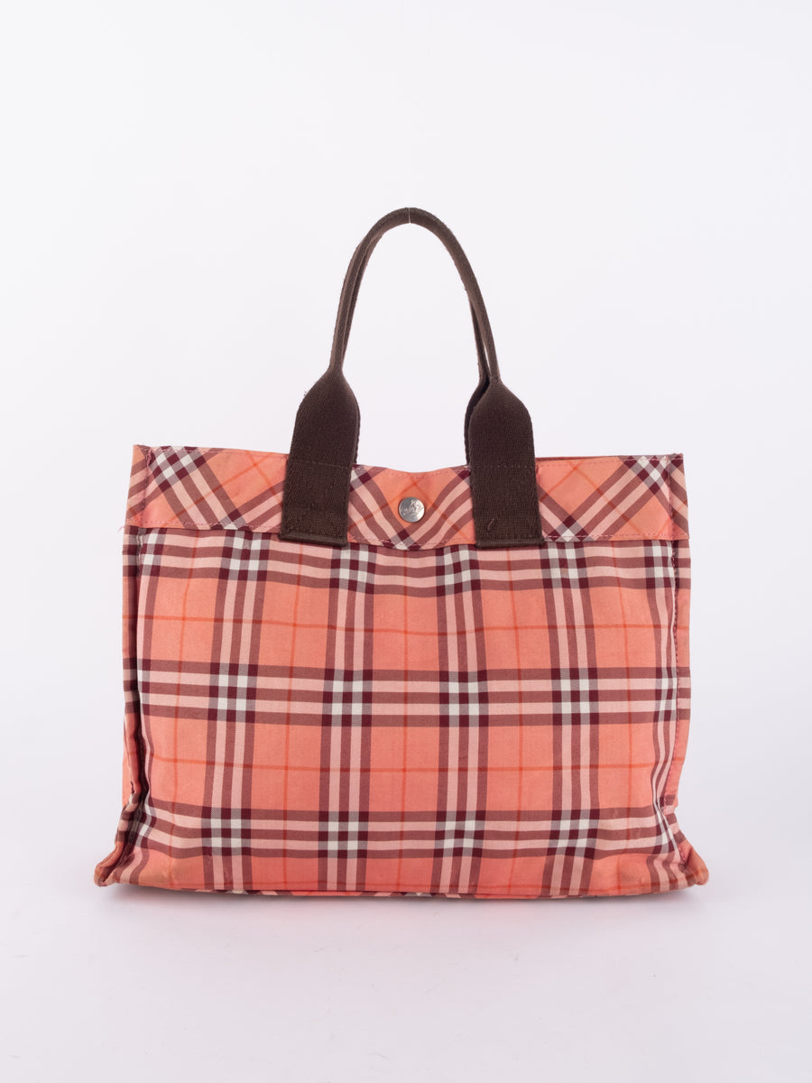 Burberry Vintage Tartan Check Tote Bag