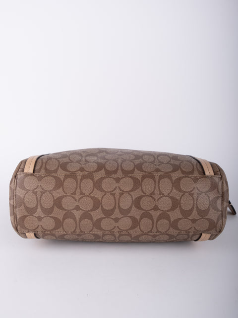 Coach Signature Canvas Beige Tote Bag