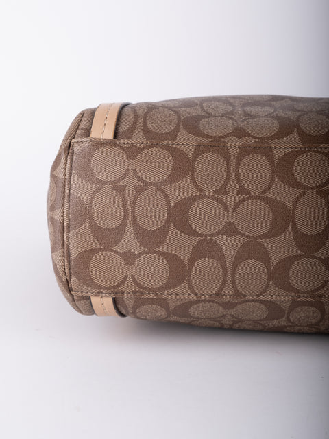 Coach Signature Canvas Beige Tote Bag