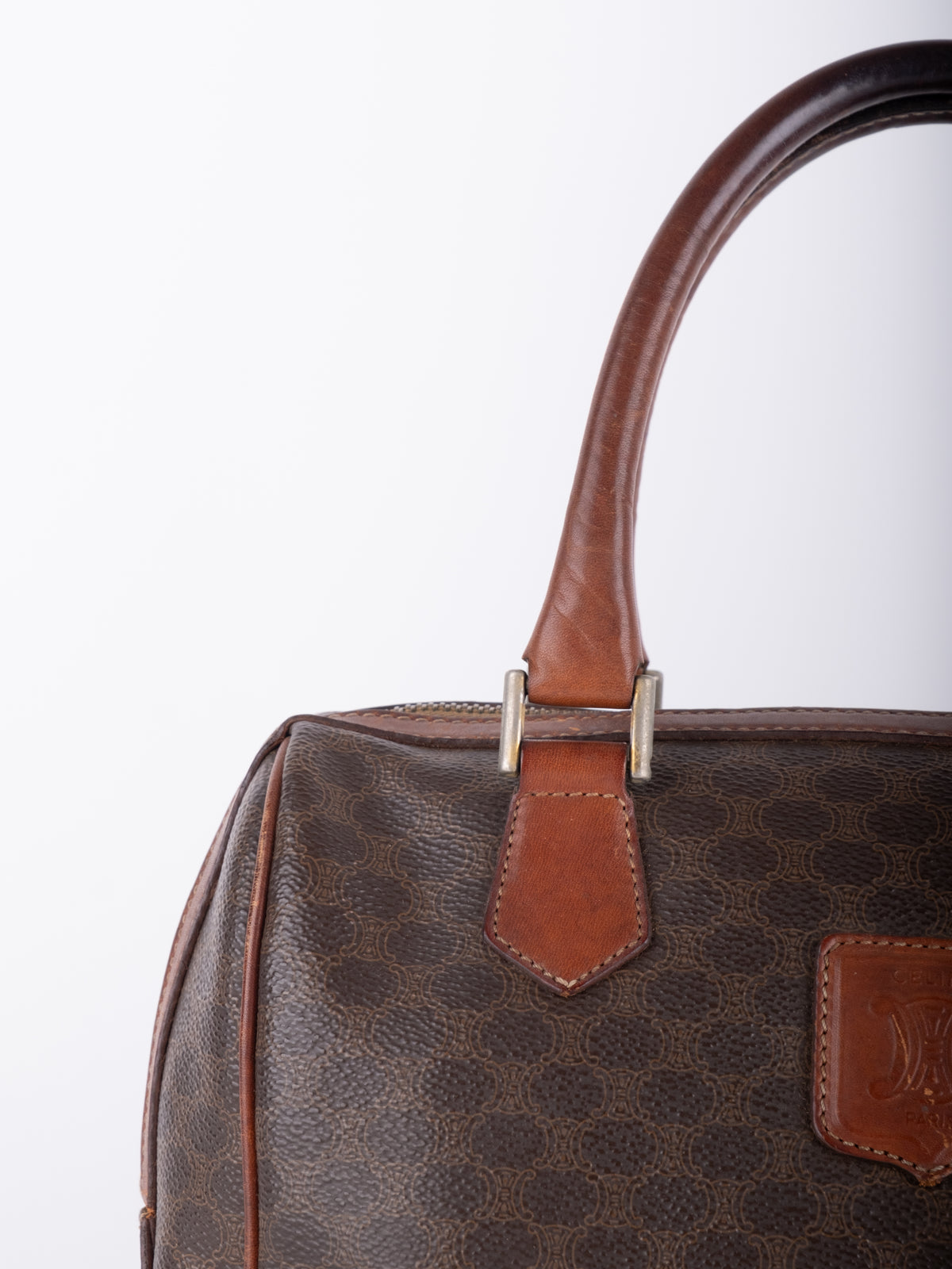 Celine Macadam Vintage Mini Boston Bag