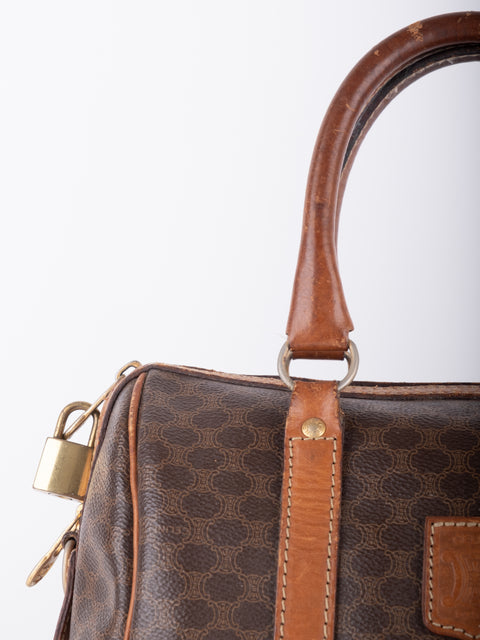 Celine Macadam Vintage Boston Handbag
