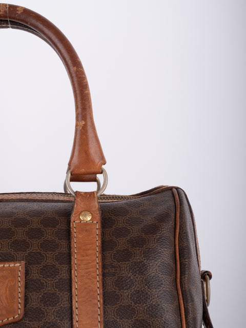 Celine Macadam Vintage Boston Handbag