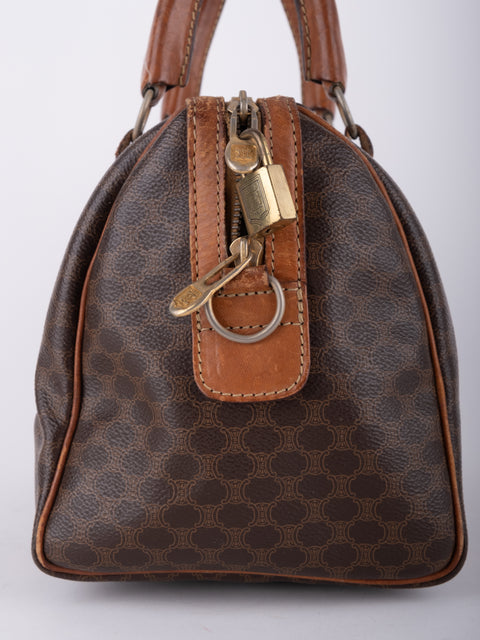 Celine Macadam Vintage Boston Handbag