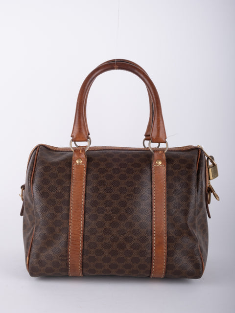 Celine Macadam Vintage Boston Handbag