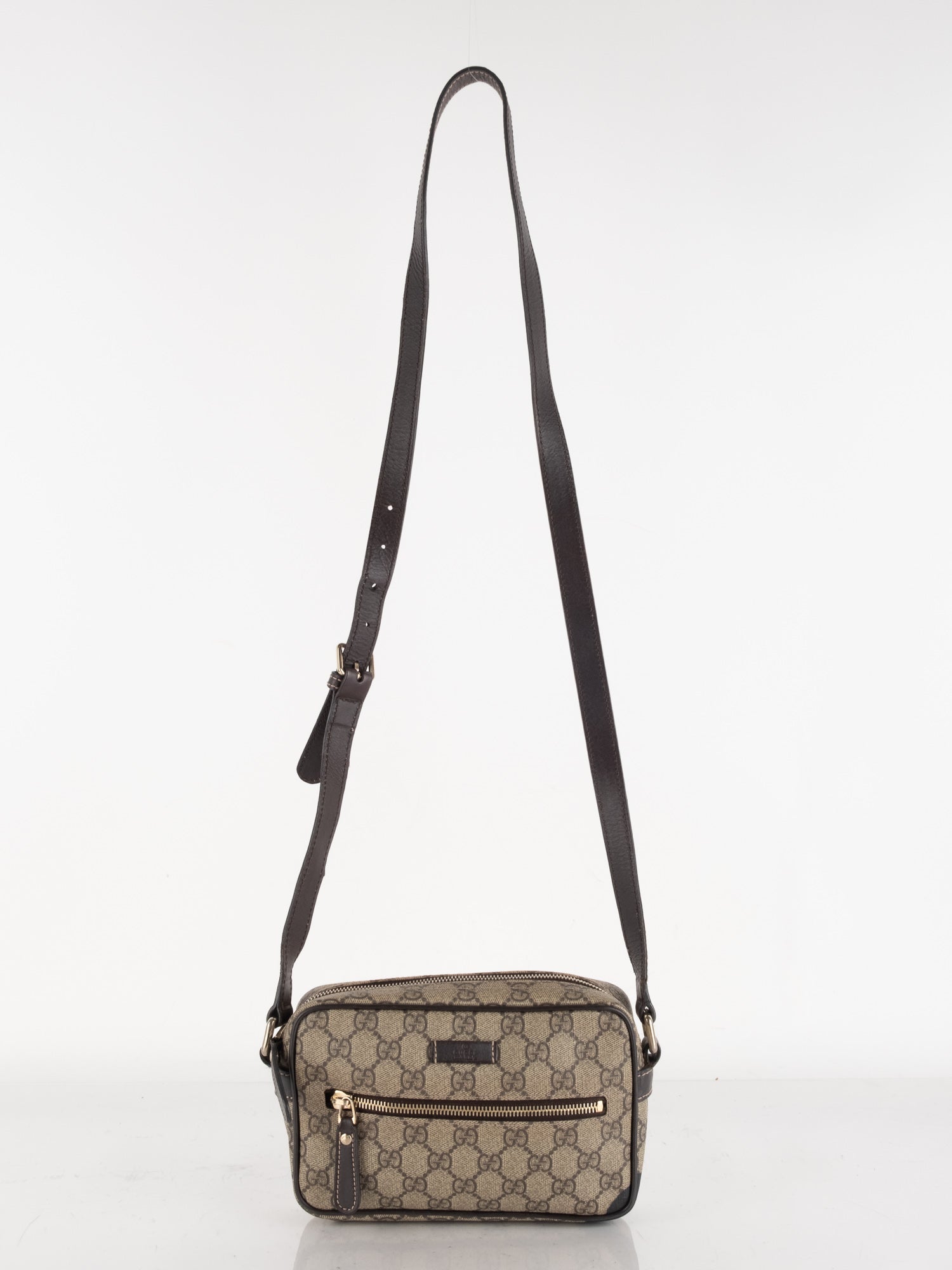 Gucci Monogram Beige & Brown Crossbody Bag