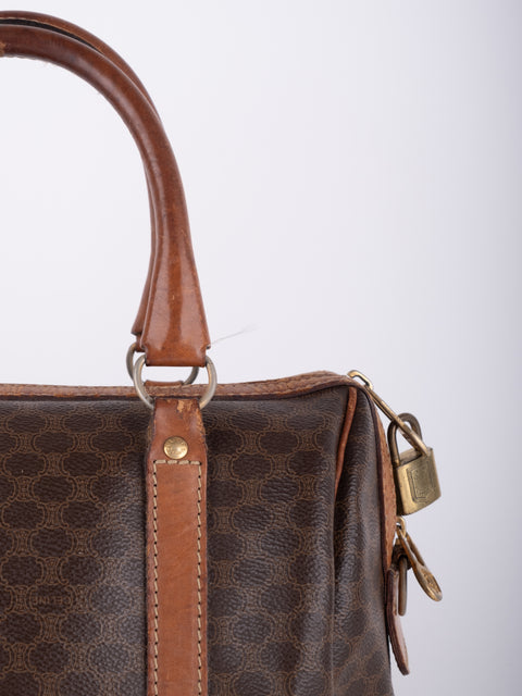 Celine Macadam Vintage Boston Handbag