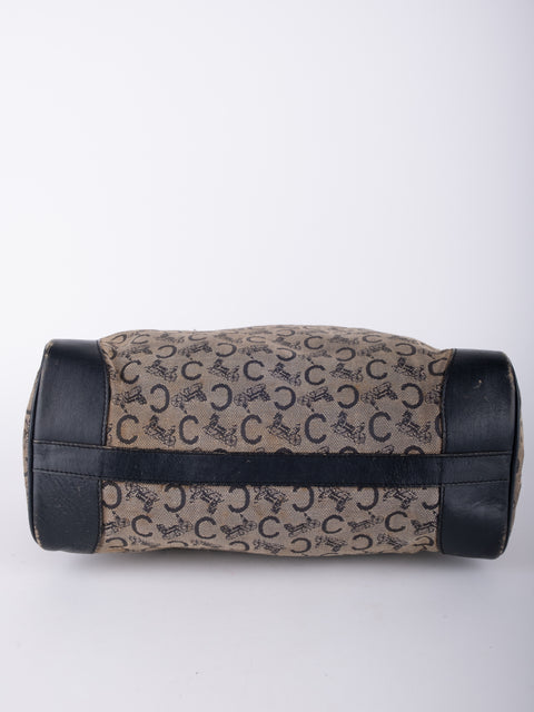 Celine Vintage Macadam Canvas Tote Bag