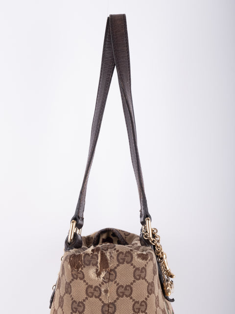 Gucci GG Supreme Web Stripe Tote Bag