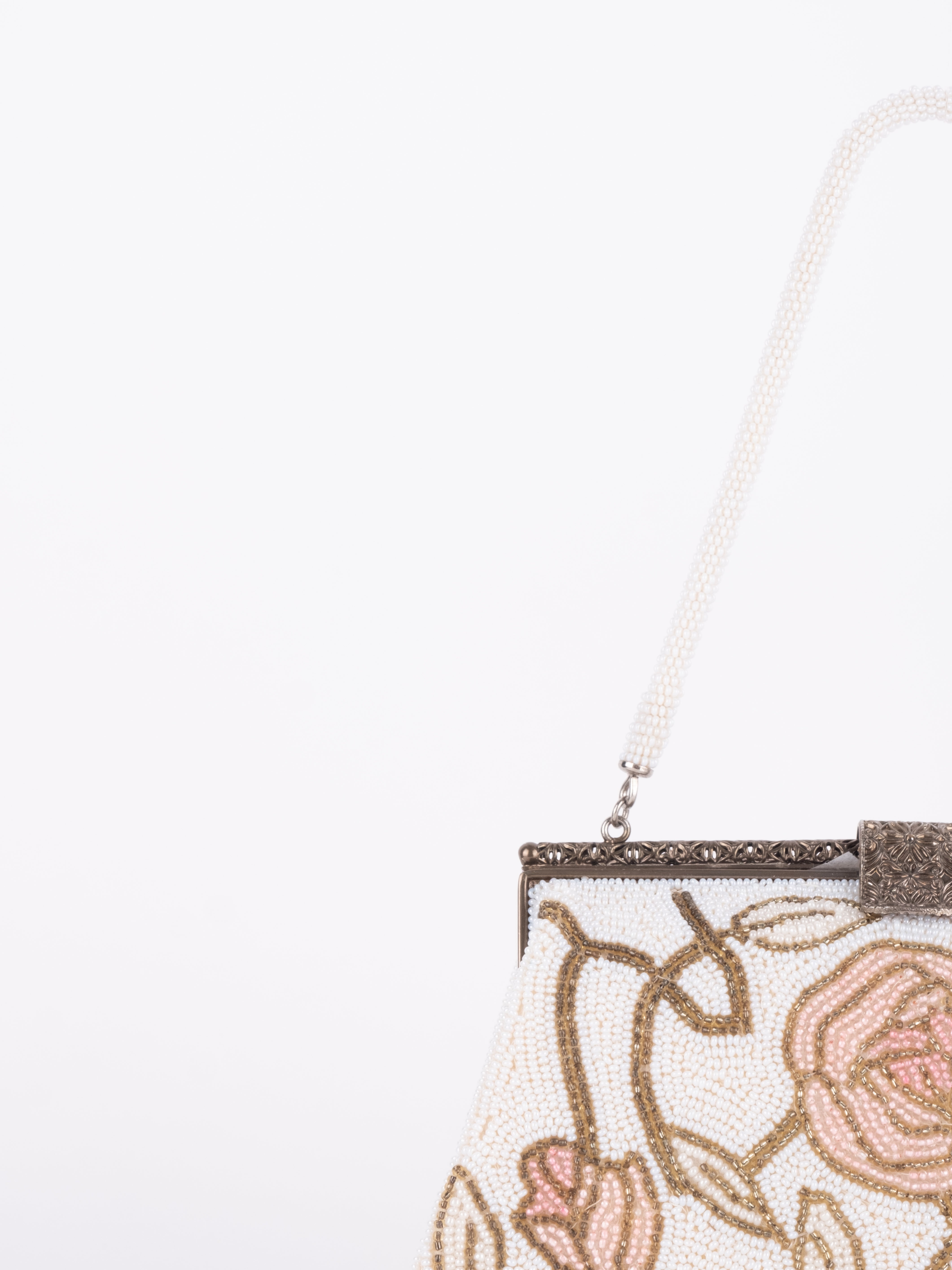 Vintage Handmade Floral Shoulder Bag
