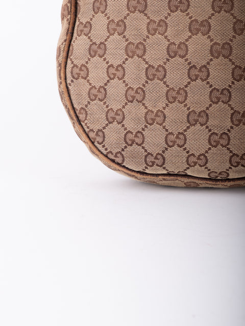 GUCCI Vintage GG Monogram Hobo Shoulder Bag