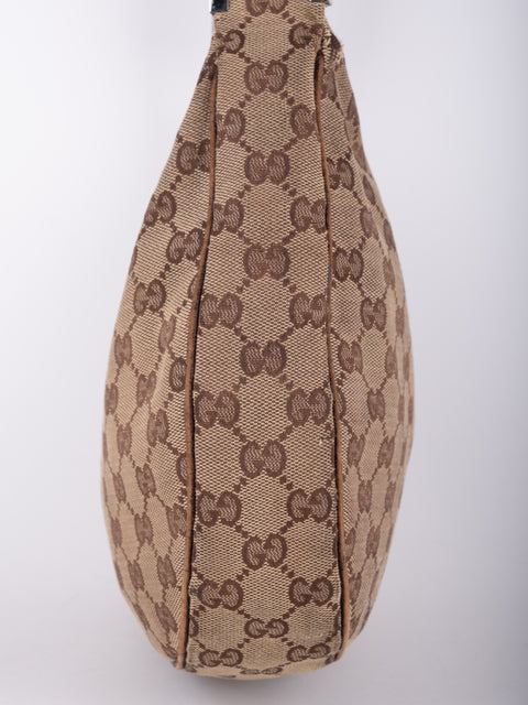 GUCCI Vintage GG Monogram Hobo Shoulder Bag