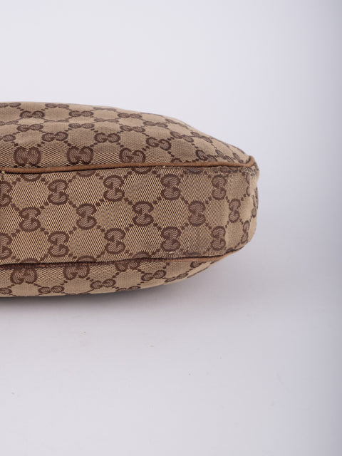 GUCCI Vintage GG Monogram Hobo Shoulder Bag