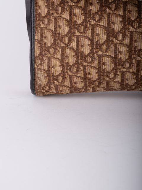 Dior Vintage Trotter Monogram Flap Shoulder Bag