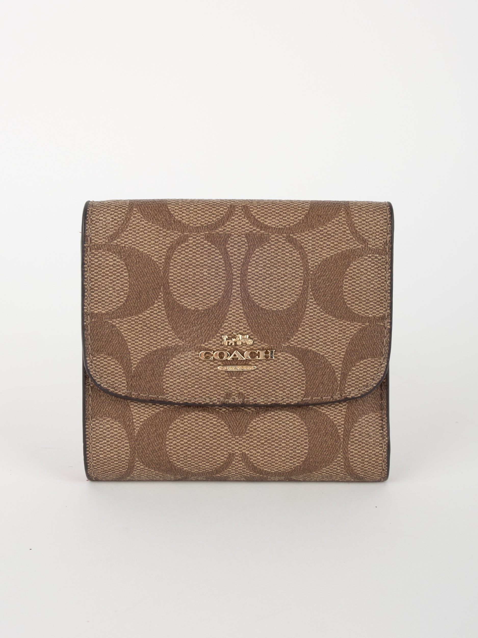COACH Signature Wallet Beige Compact