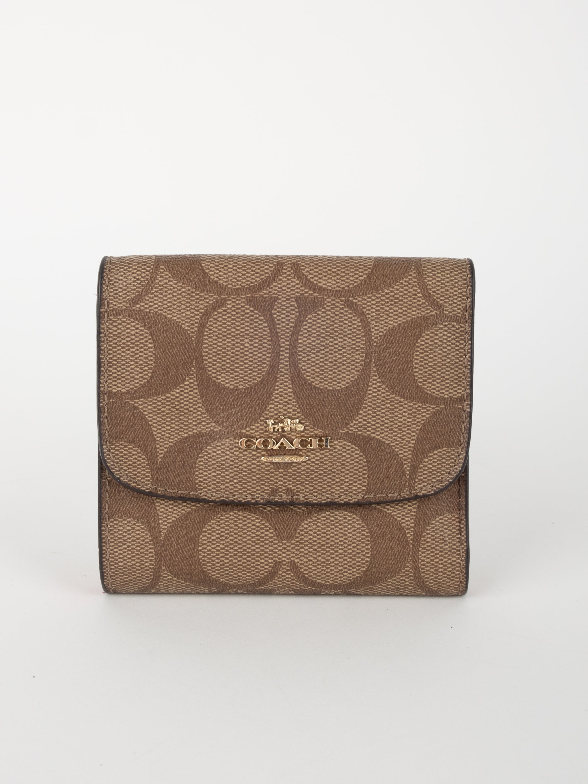 COACH Signature Wallet Beige Compact