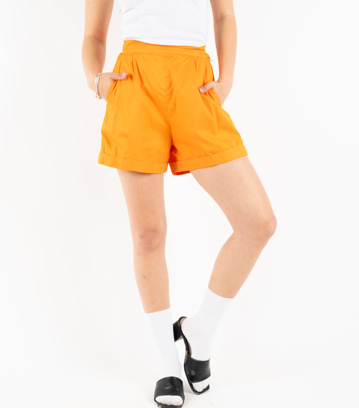 Cotton Orange Shorts