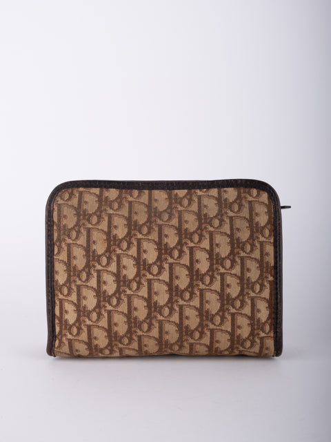 Dior Vintage Trotter Monogram Clutch