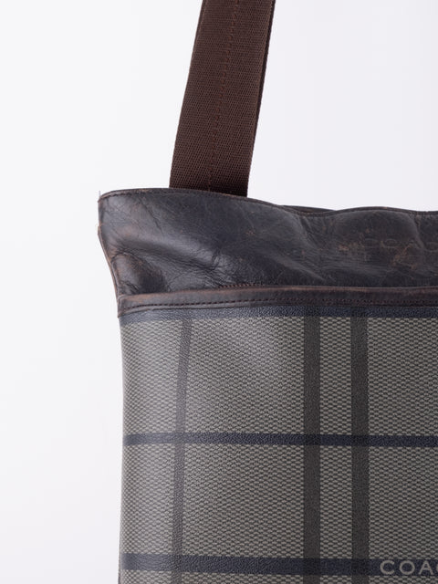 Coach Plaid Tote Bag