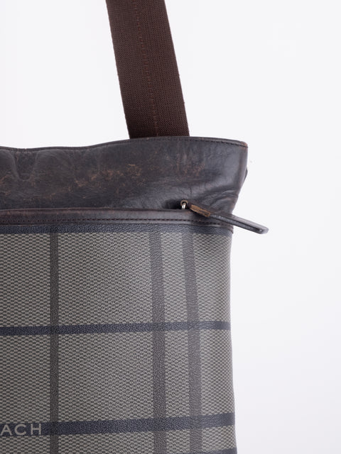 Coach Plaid Tote Bag