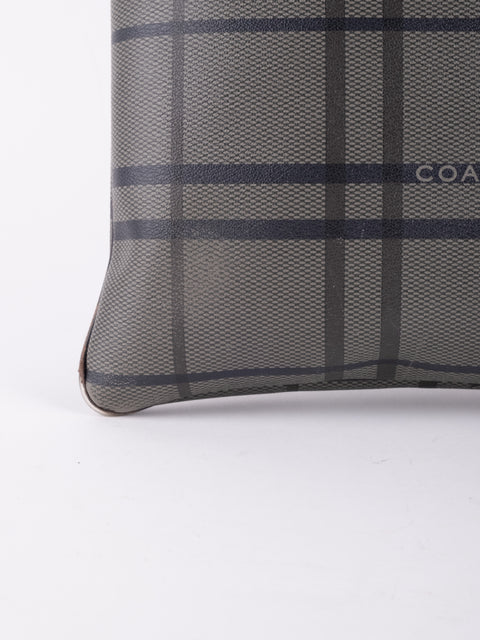 Coach Plaid Tote Bag